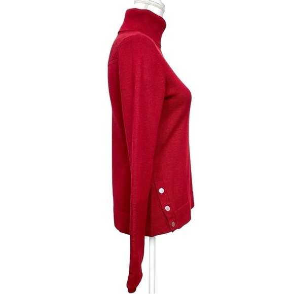 Athleta Merino Wool Turtleneck in Scorched Chili Red SIZE XS - Picture 5 of 11